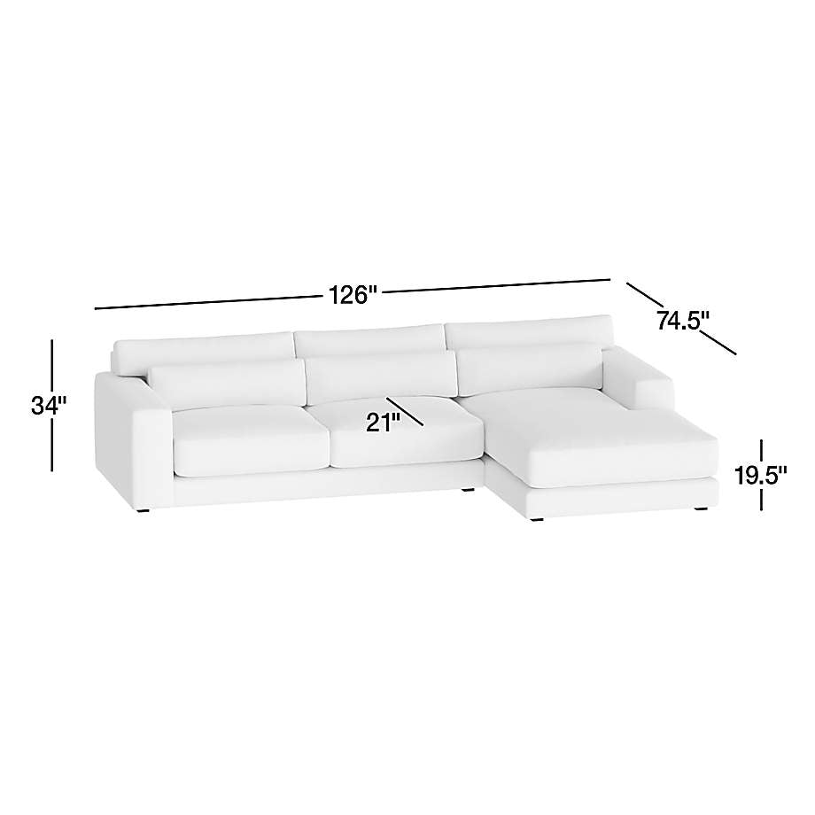 Retreat 2-Piece Sectional Sofa with Chaise Lounge