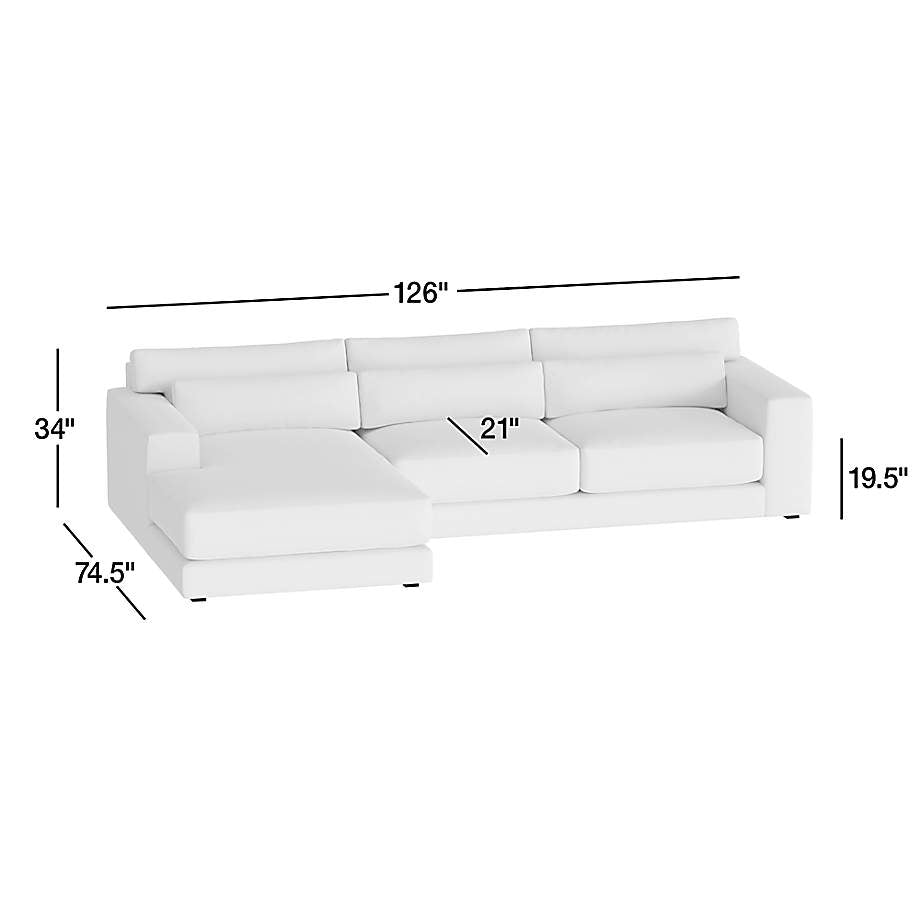 Retreat 2-Piece Sectional Sofa with Chaise Lounge