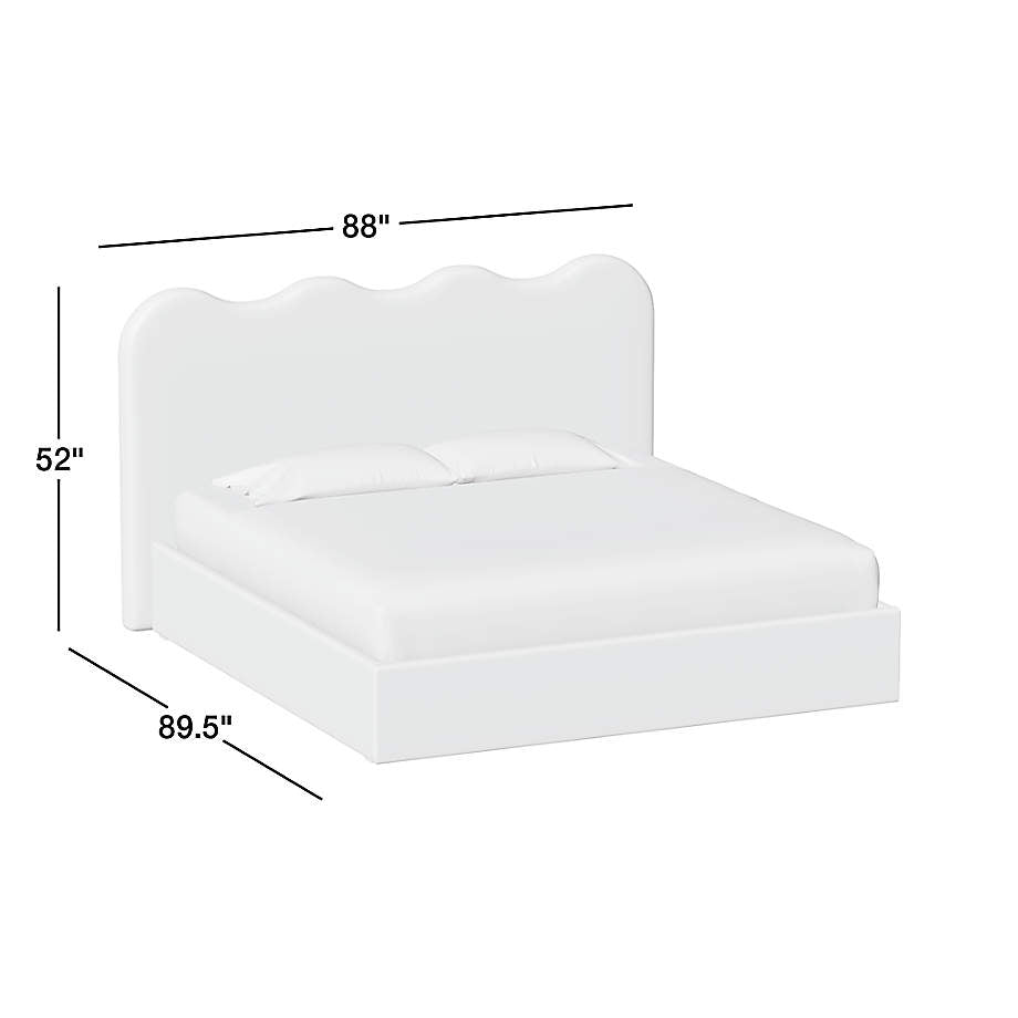 Amara Scalloped Upholstered King Storage Bed
