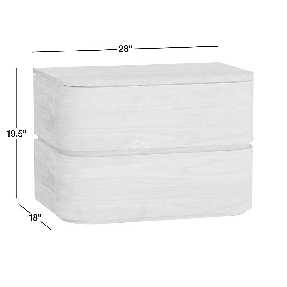 Milano 28" Walnut Wood Nightstand