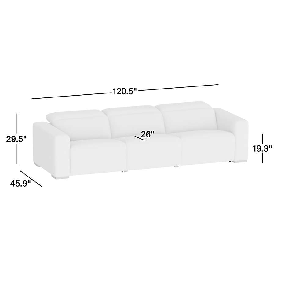 Drift 5-Piece L-Shaped Power Triple-Reclining Sectional Sofa
