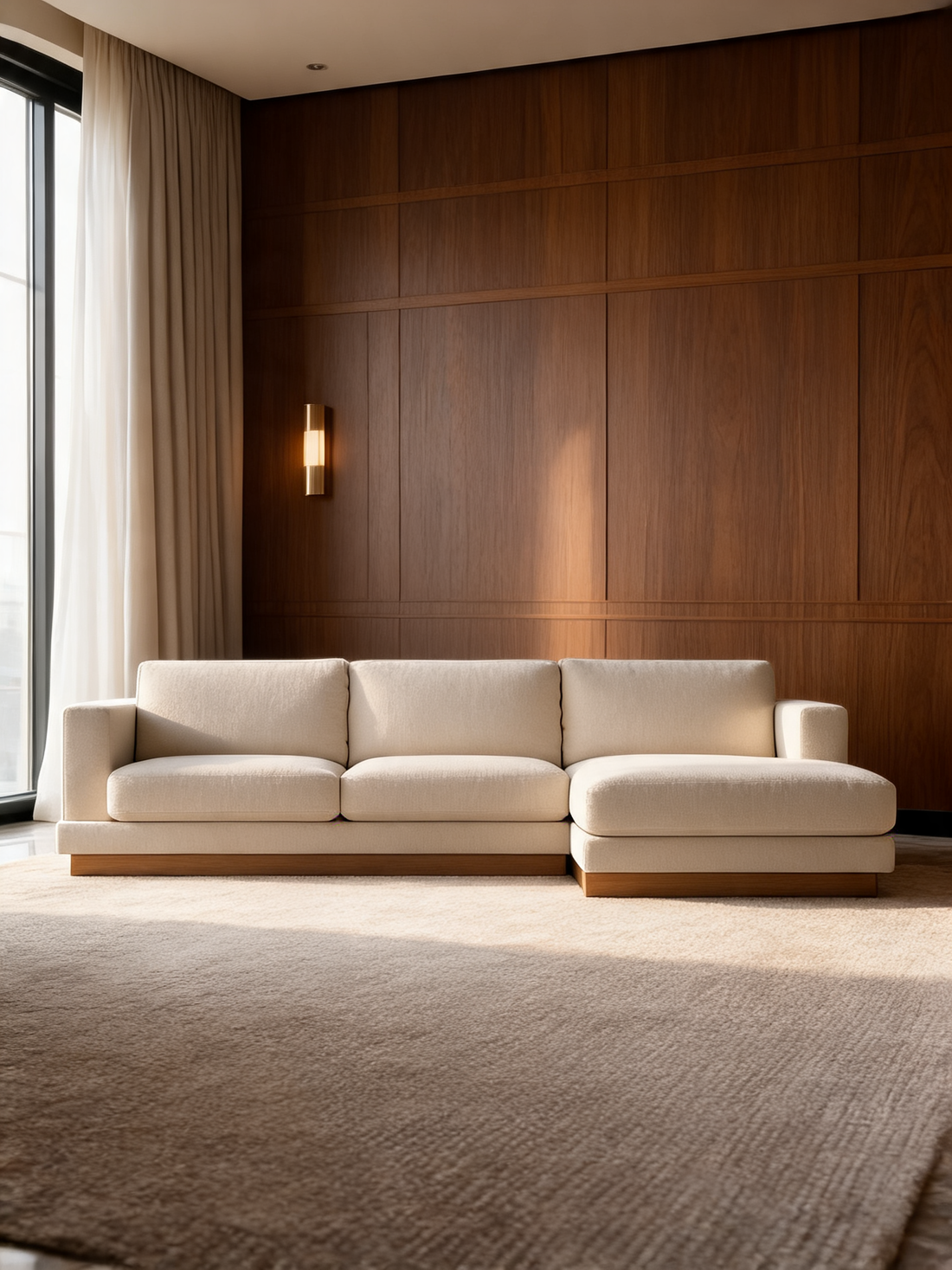 Tidal 3-Piece U-Shaped Sectional Sofa with Double Chaise Lounge
