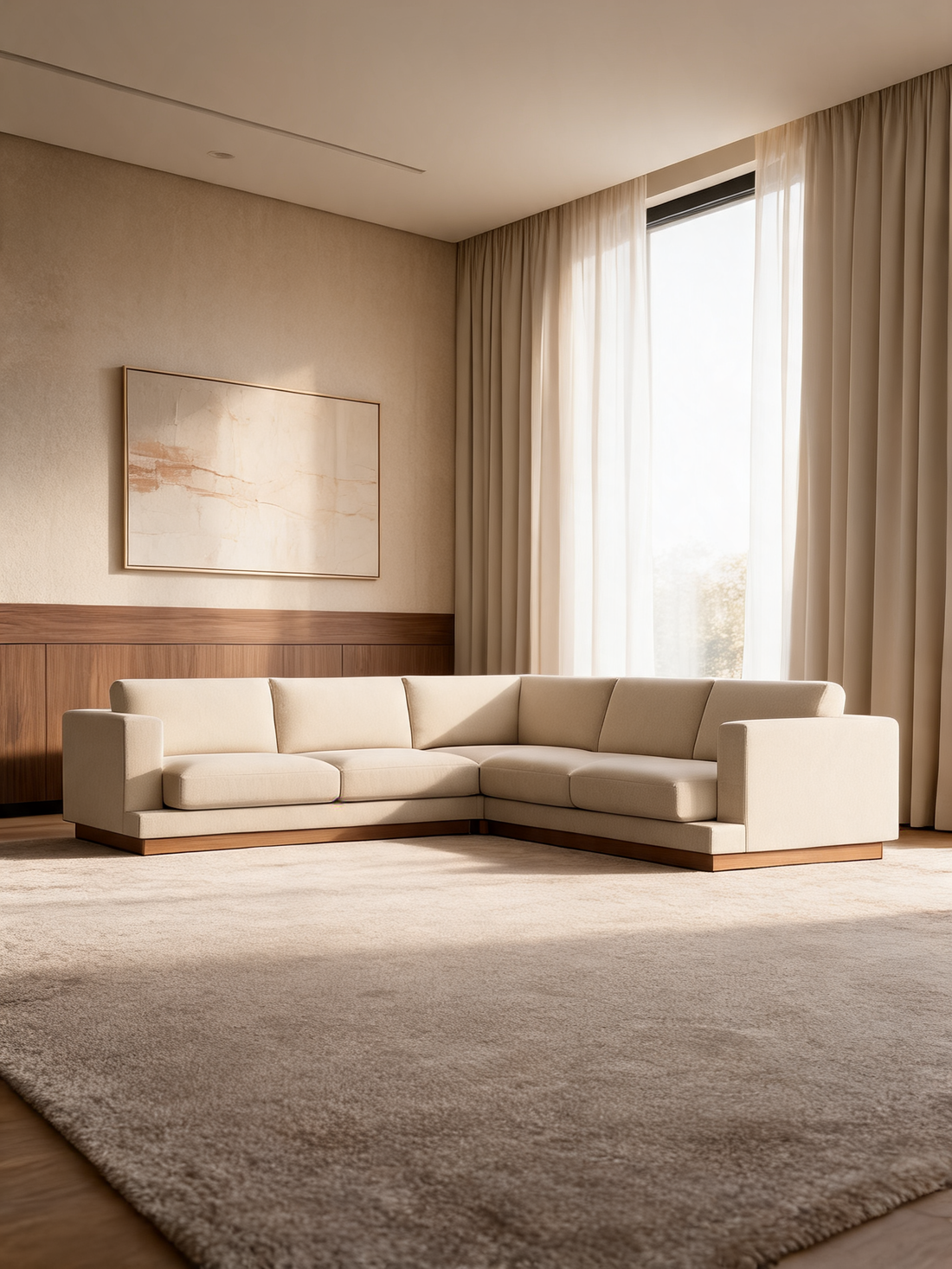 Tidal 3-Piece U-Shaped Sectional Sofa with Double Chaise Lounge