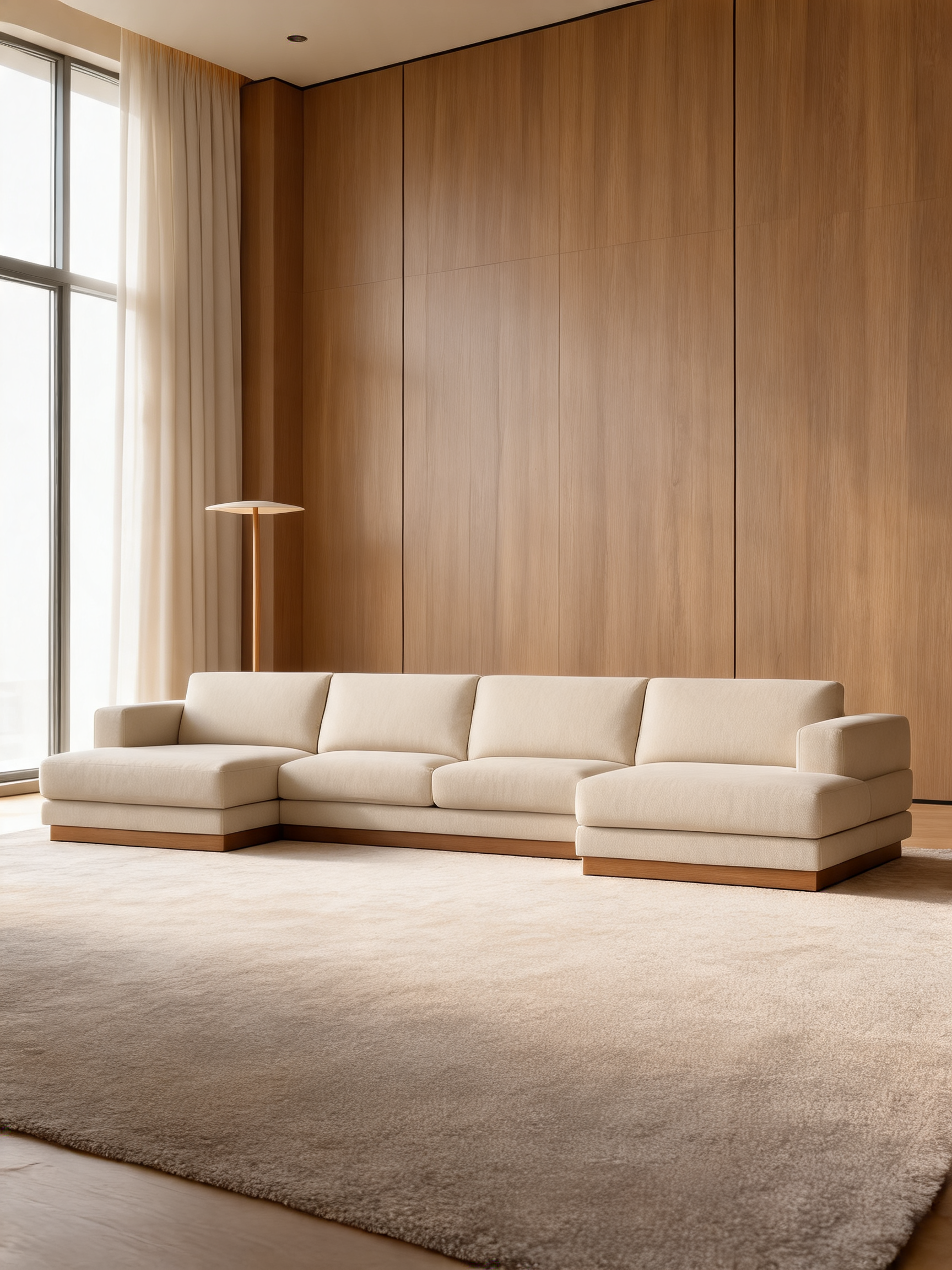 Tidal 3-Piece U-Shaped Sectional Sofa with Double Chaise Lounge