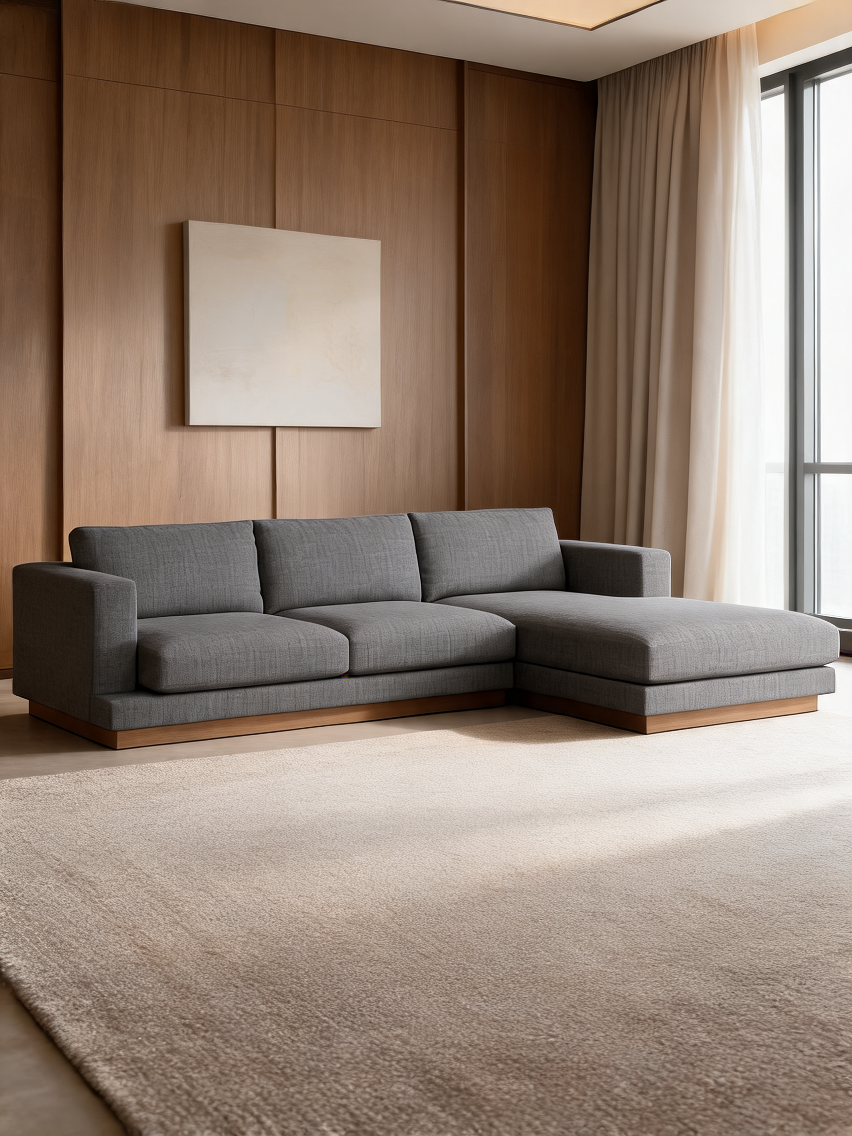 Tidal 3-Piece U-Shaped Sectional Sofa with Double Chaise Lounge