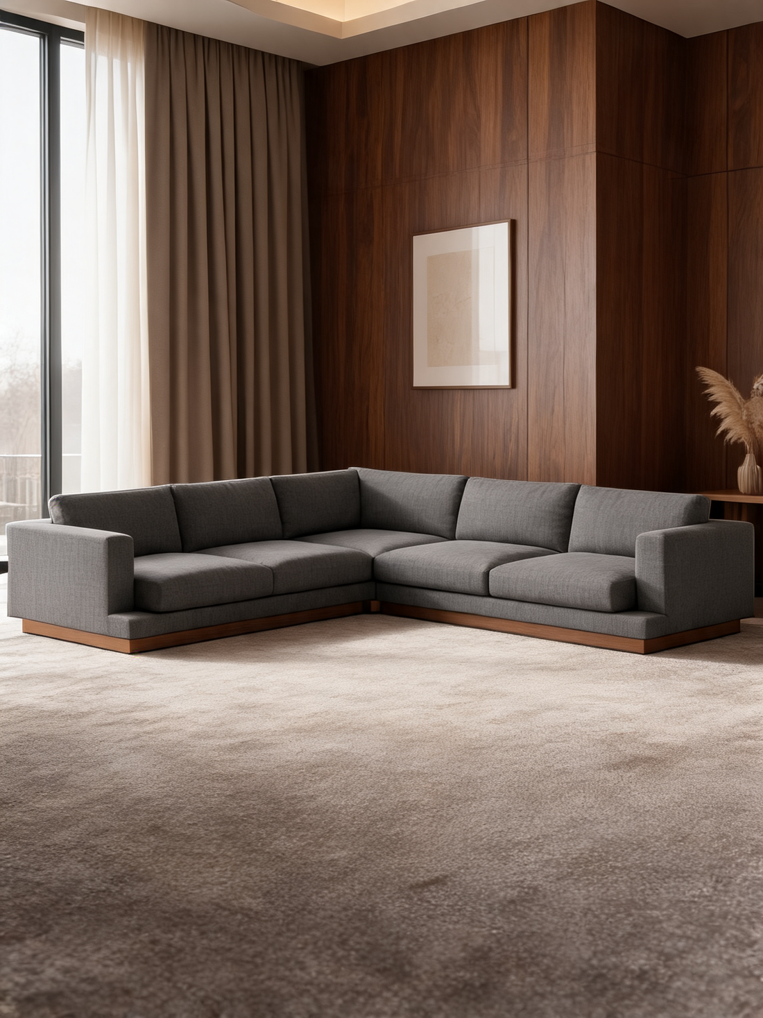 Tidal 3-Piece U-Shaped Sectional Sofa with Double Chaise Lounge