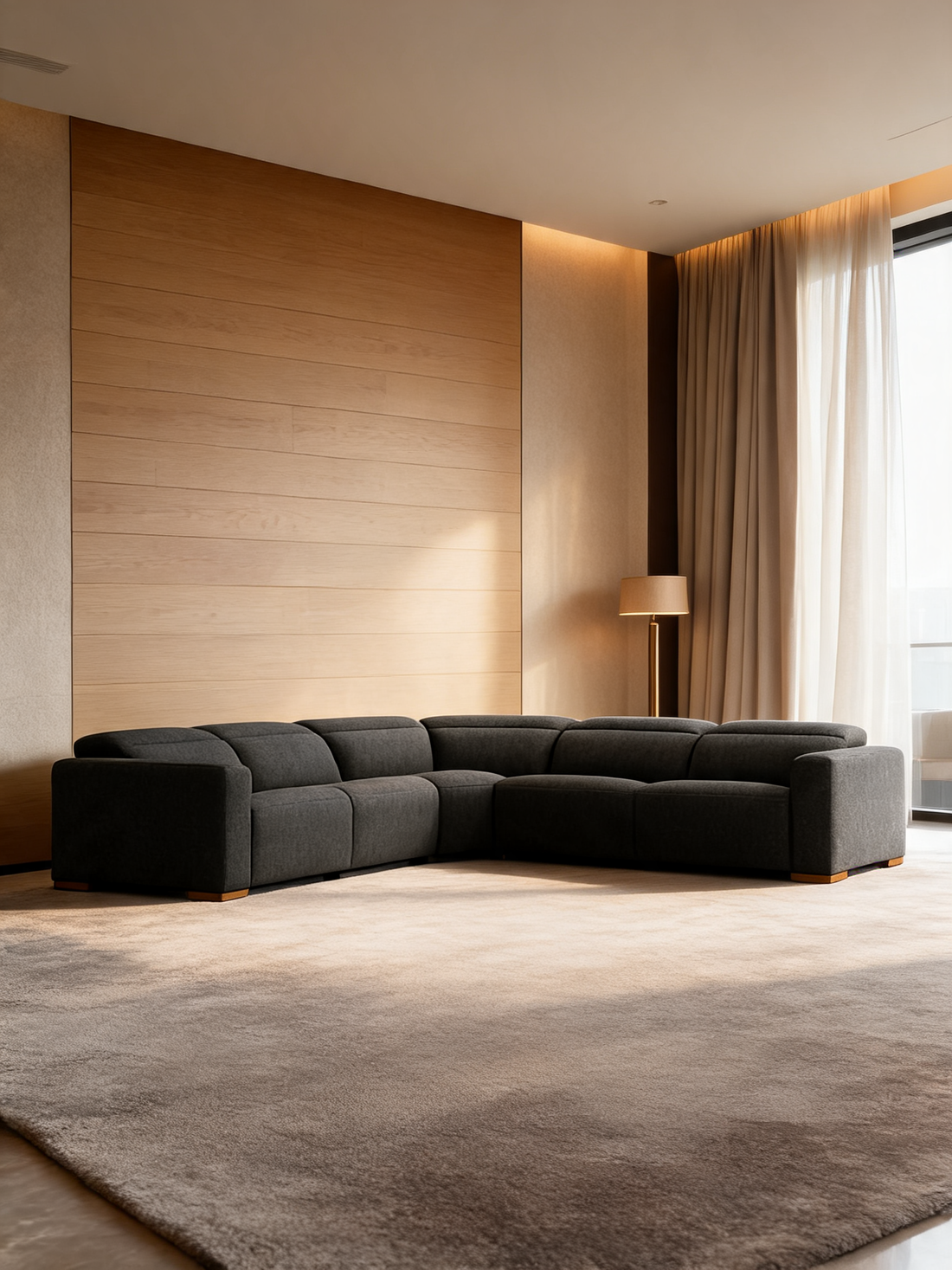 Drift 5-Piece L-Shaped Power Triple-Reclining Sectional Sofa