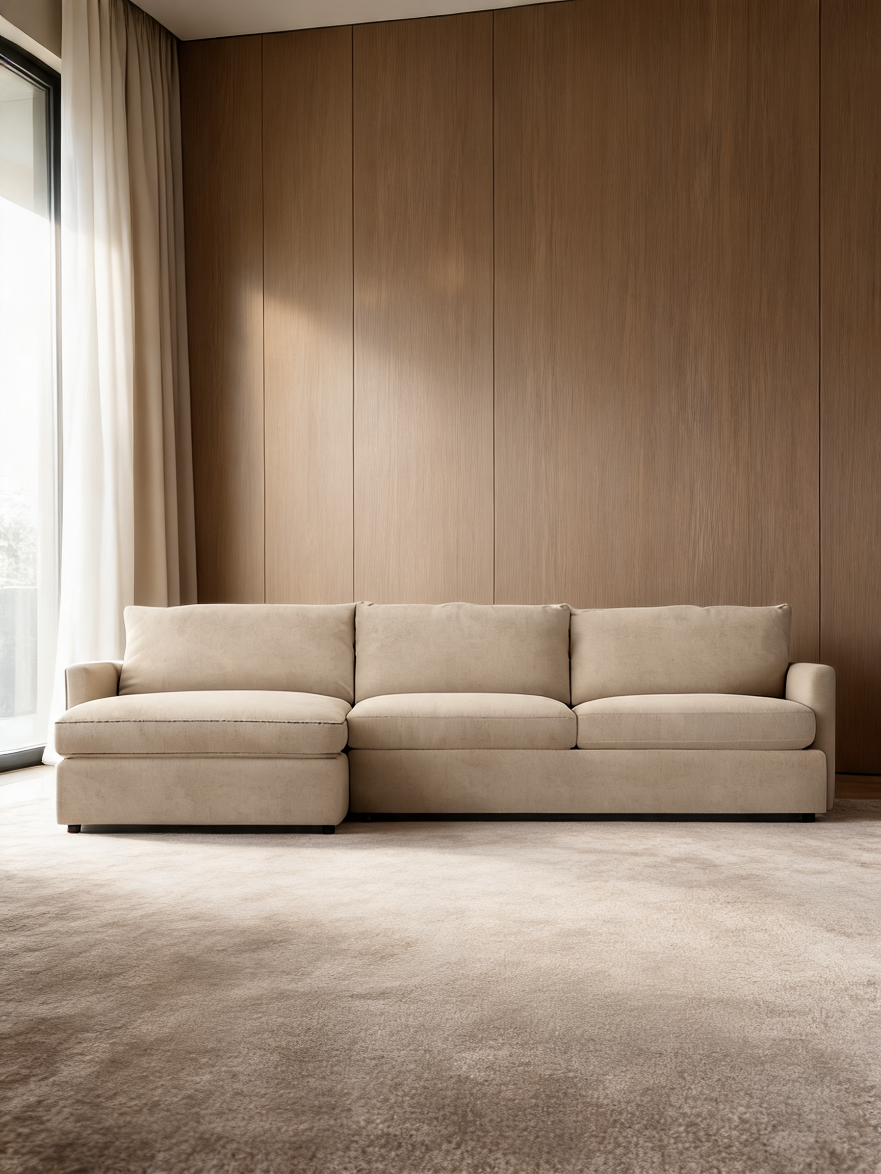 Lounge 2-Piece Sectional Sofa with Storage Chaise Lounge