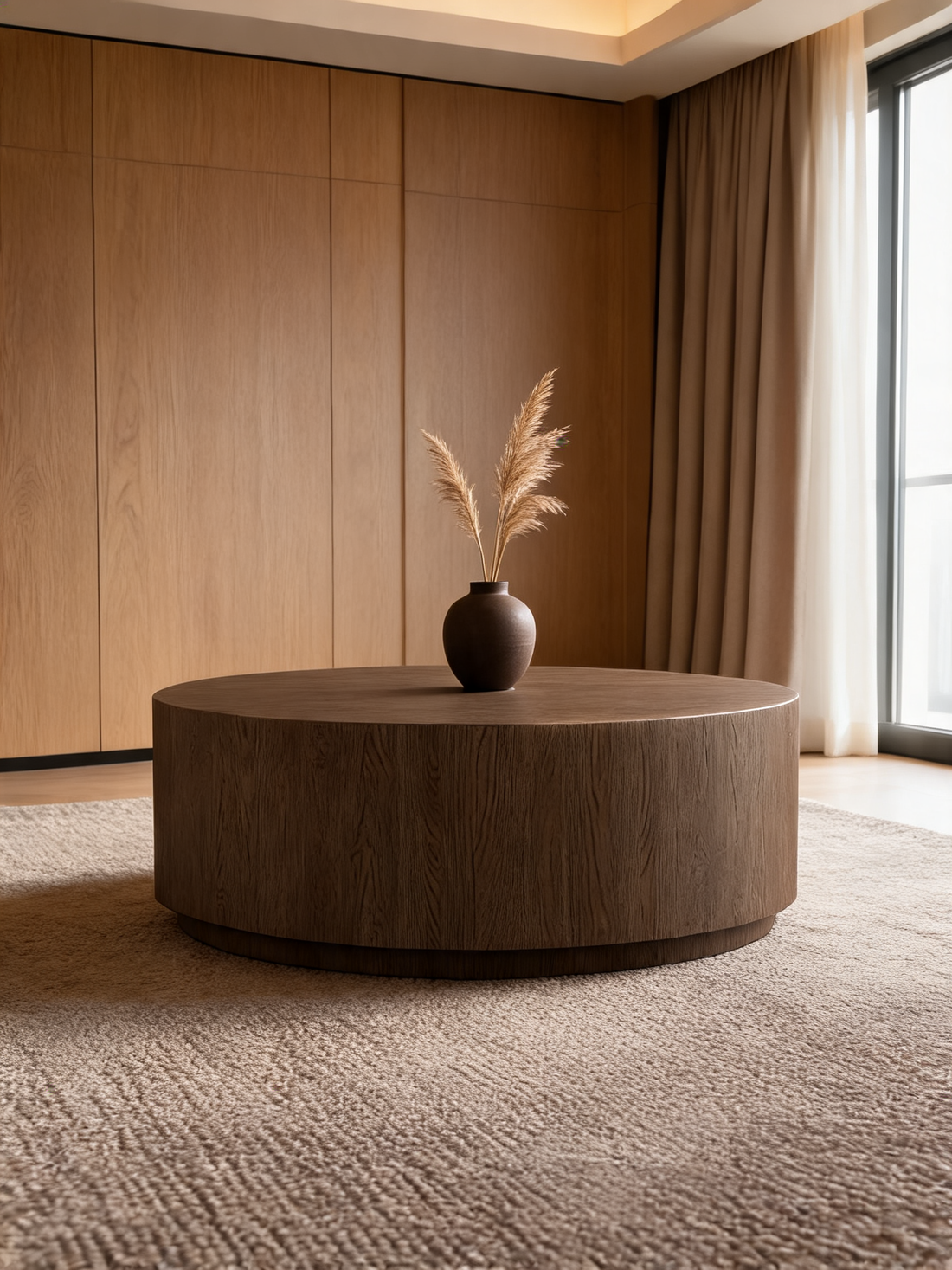 Terrane Fumed Oak Wood 54" Rectangular Coffee Table